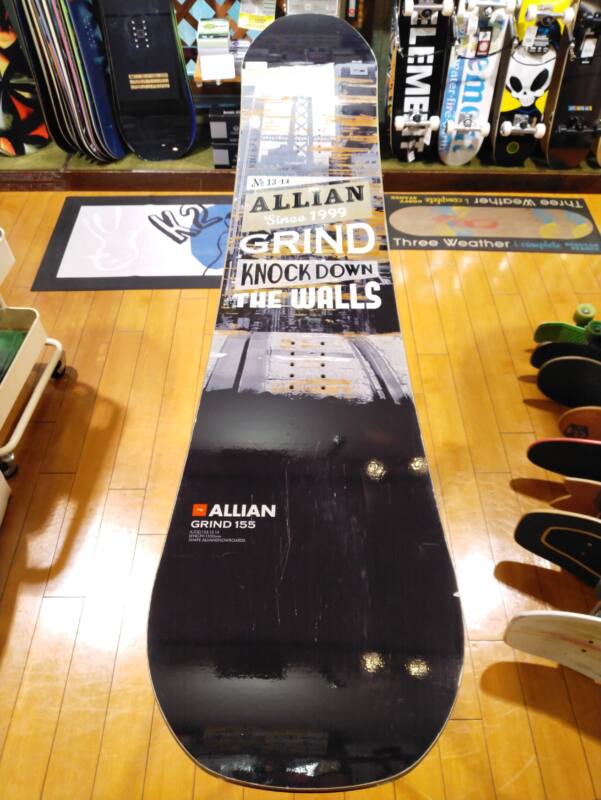 13-14【ALLIAN】GRIND 155cm | ムラサキスポーツの中古スノーボード